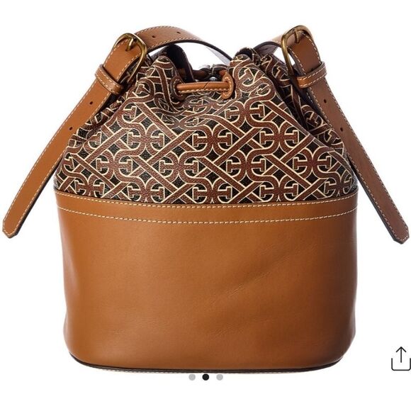 SAM EDELMAN Signature Blaire Leather Bucket Bag - Picture 3 of 12